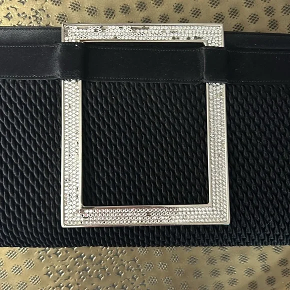 Judith Leiber Rhinestone Clutch - convertible